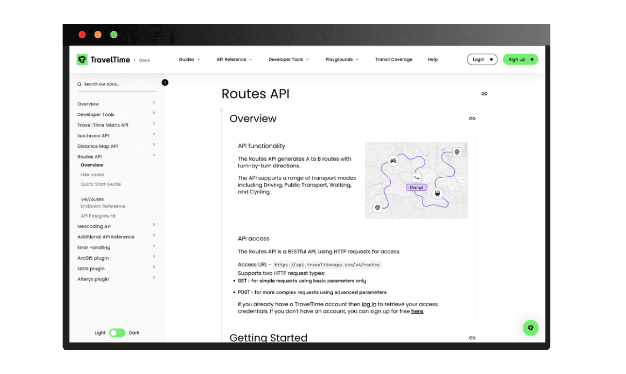 Routes API