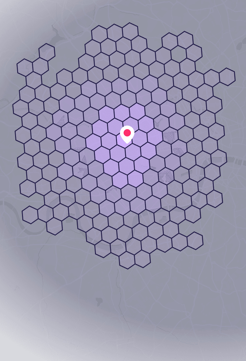 Doughnut catchment areas