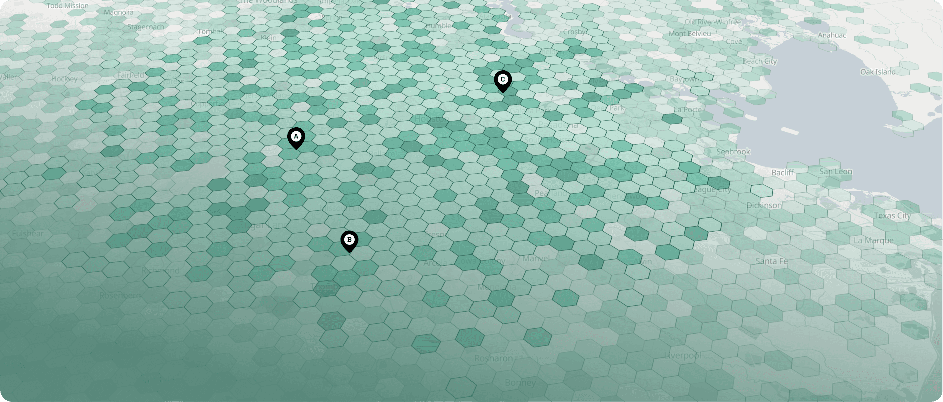 Real estate H3 map — development hotspot scoring